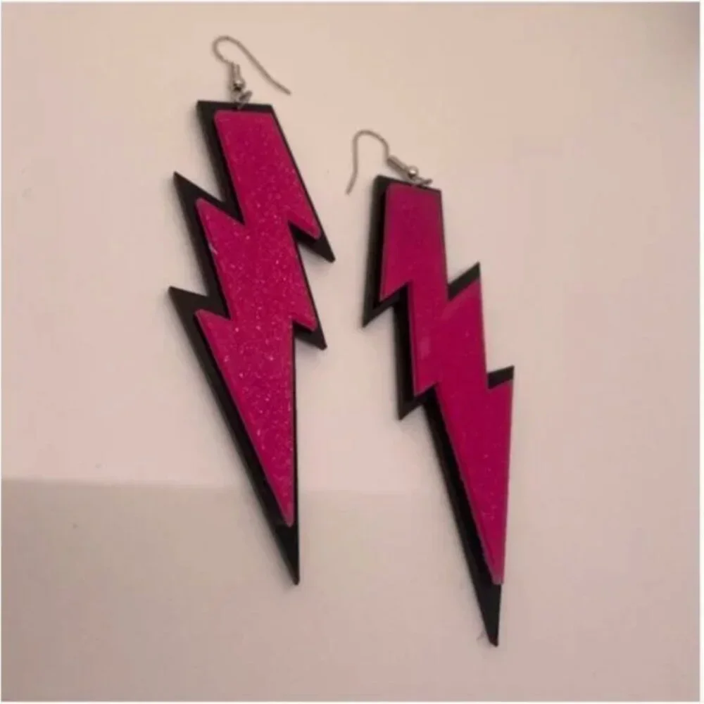 ✨ FREE Lightning Shimmer Glitter Boho Peasant Hipster Hippie Art Deco Earrings